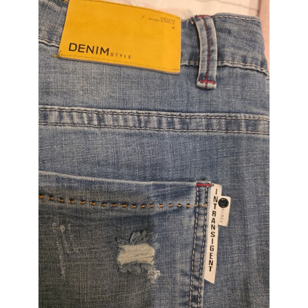 Avirex men's Y2K distressed vintage 2000's Denim Style jeans intransigent style
